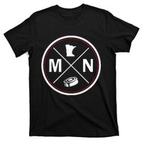 Classic Minnesota Hockey Mn Outline T-Shirt