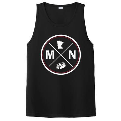 Classic Minnesota Hockey Mn Outline PosiCharge Competitor Tank