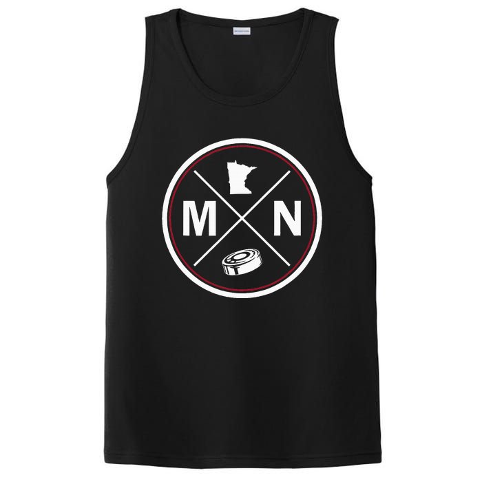 Classic Minnesota Hockey Mn Outline PosiCharge Competitor Tank