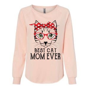 Cat Mom Happy Birthday Gift Best Cat Mom Ever Great Gift Womens California Wash Sweatshirt