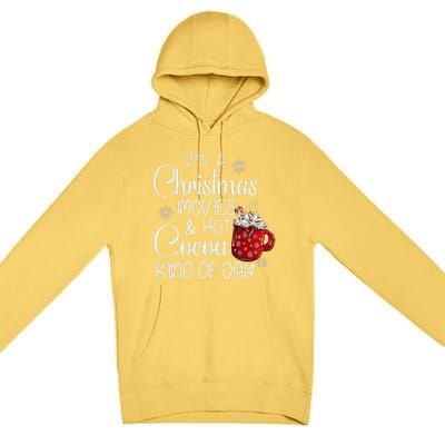 Christmas Movies Hot Cocoa Lover Funny Merry Christmas Premium Pullover Hoodie