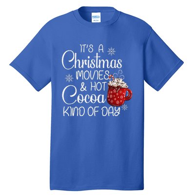 Christmas Movies Hot Cocoa Lover Funny Merry Christmas Tall T-Shirt