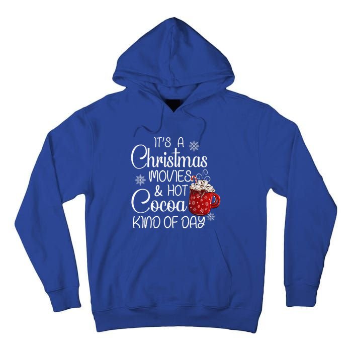 Christmas Movies Hot Cocoa Lover Funny Merry Christmas Tall Hoodie