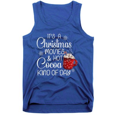 Christmas Movies Hot Cocoa Lover Funny Merry Christmas Tank Top