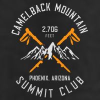 Camelback Mountain Hiking Phoenix Arizona Gift 7 Panel Mesh Trucker Snapback Hat