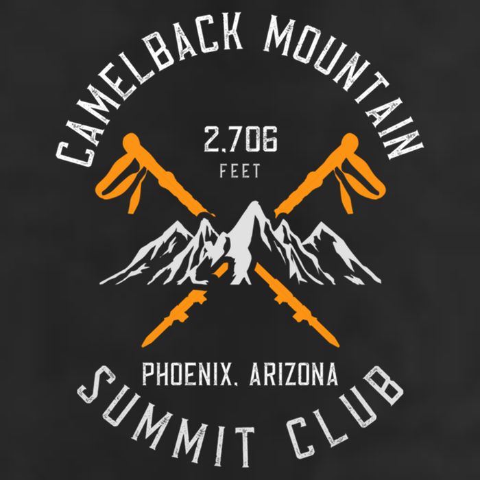 Camelback Mountain Hiking Phoenix Arizona Gift 7 Panel Mesh Trucker Snapback Hat