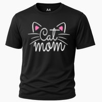 Cat Mom Happy Mothers Day For Cat Lovers Family Matching Cooling Performance Crew T-Shirt