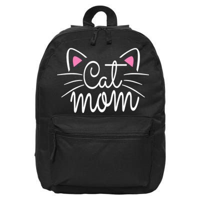Cat Mom Happy Mothers Day For Cat Lovers Family Matching 16 in Basic Backpack