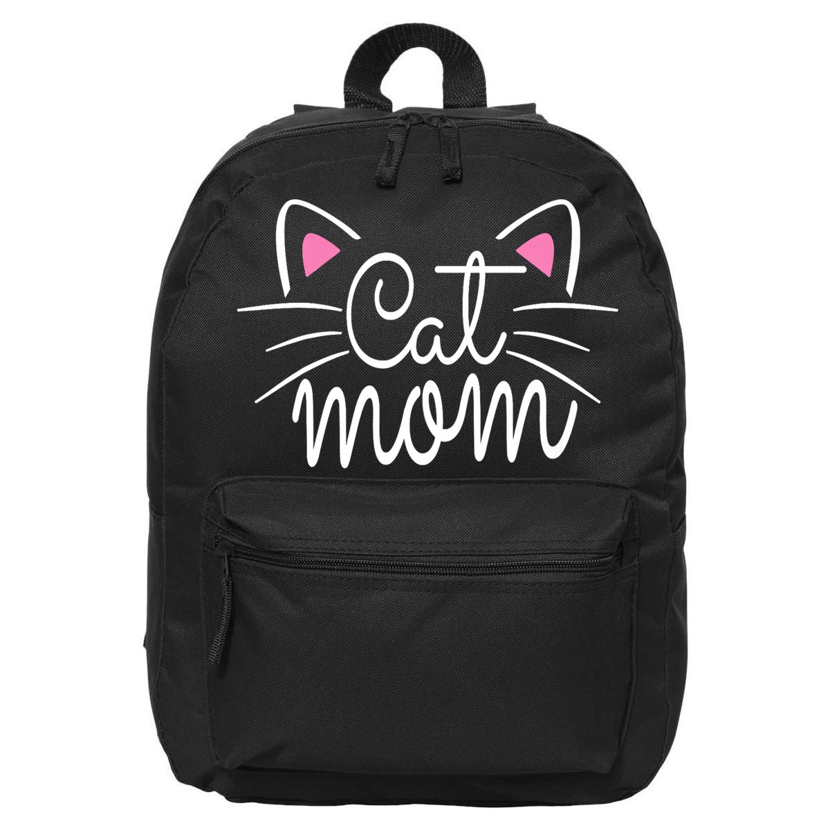 Cat Mom Happy Mothers Day For Cat Lovers Family Matching 16 in Basic Backpack