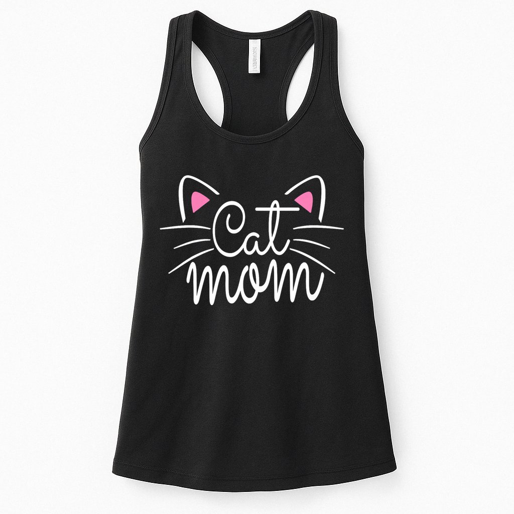 Cat Mom Happy Mothers Day For Cat Lovers Family Matching Womens Tank Top