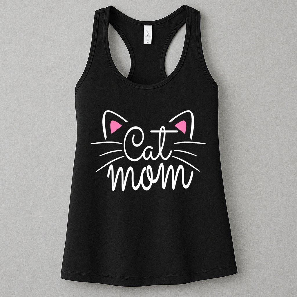 Cat Mom Happy Mothers Day For Cat Lovers Family Matching Womens Tank Top