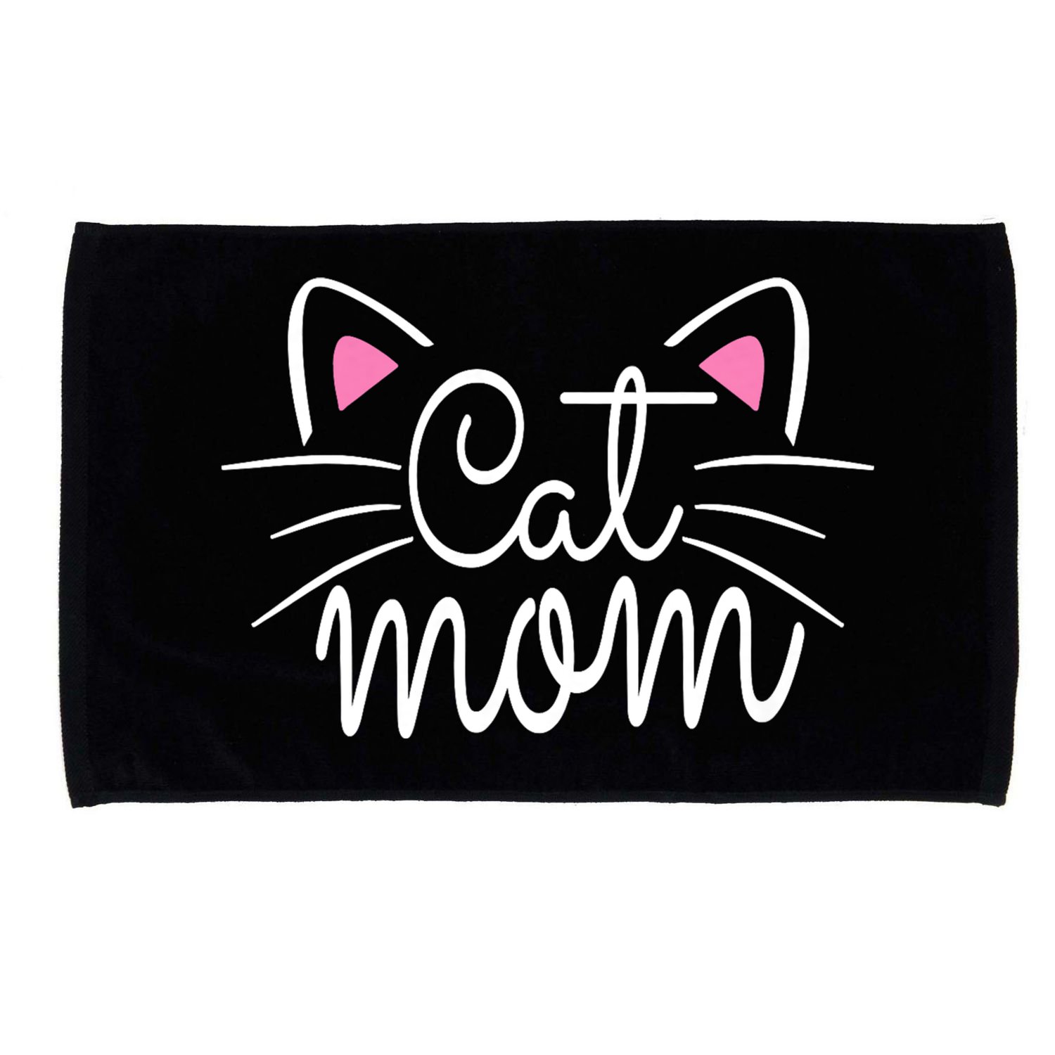 Cat Mom Happy Mothers Day For Cat Lovers Family Matching Microfiber Hand Towel
