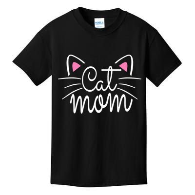 Cat Mom Happy Mothers Day For Cat Lovers Family Matching Kids T-Shirt