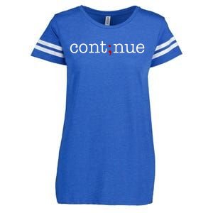 Continue Mental Health Awareness Enza Ladies Jersey Football T-Shirt