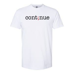 Continue Mental Health Awareness Softstyle CVC T-Shirt