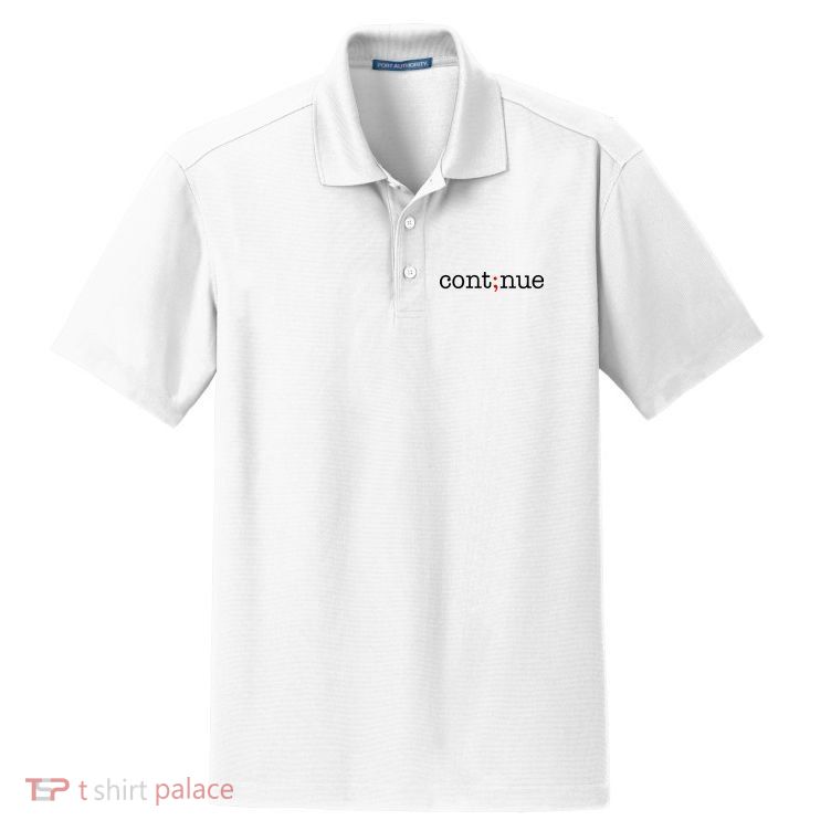 Continue Mental Health Awareness Dry Zone Grid Polo
