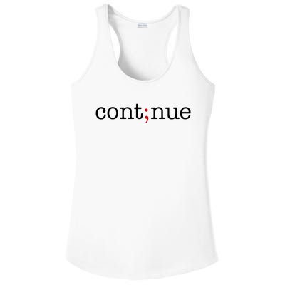 Continue Mental Health Awareness Ladies PosiCharge Competitor Racerback Tank