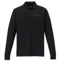 Continue Mental Health Awareness Semicolon Performance Long Sleeve Polo