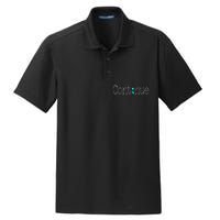 Continue Mental Health Awareness Semicolon Dry Zone Grid Polo