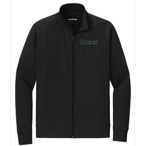 Continue Mental Health Awareness Semicolon Stretch Full-Zip Cadet Jacket