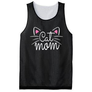 Cat Mom Happy Mothers Day For Cat Lovers Family Matching Mesh Reversible Basketball Jersey Tank