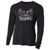 Cat Mom Happy Mothers Day For Cat Lovers Family Matching Cooling Performance Long Sleeve Crew