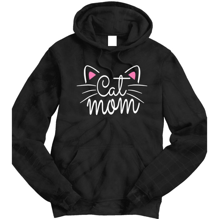 Cat Mom Happy Mothers Day For Cat Lovers Family Matching Tie Dye Hoodie