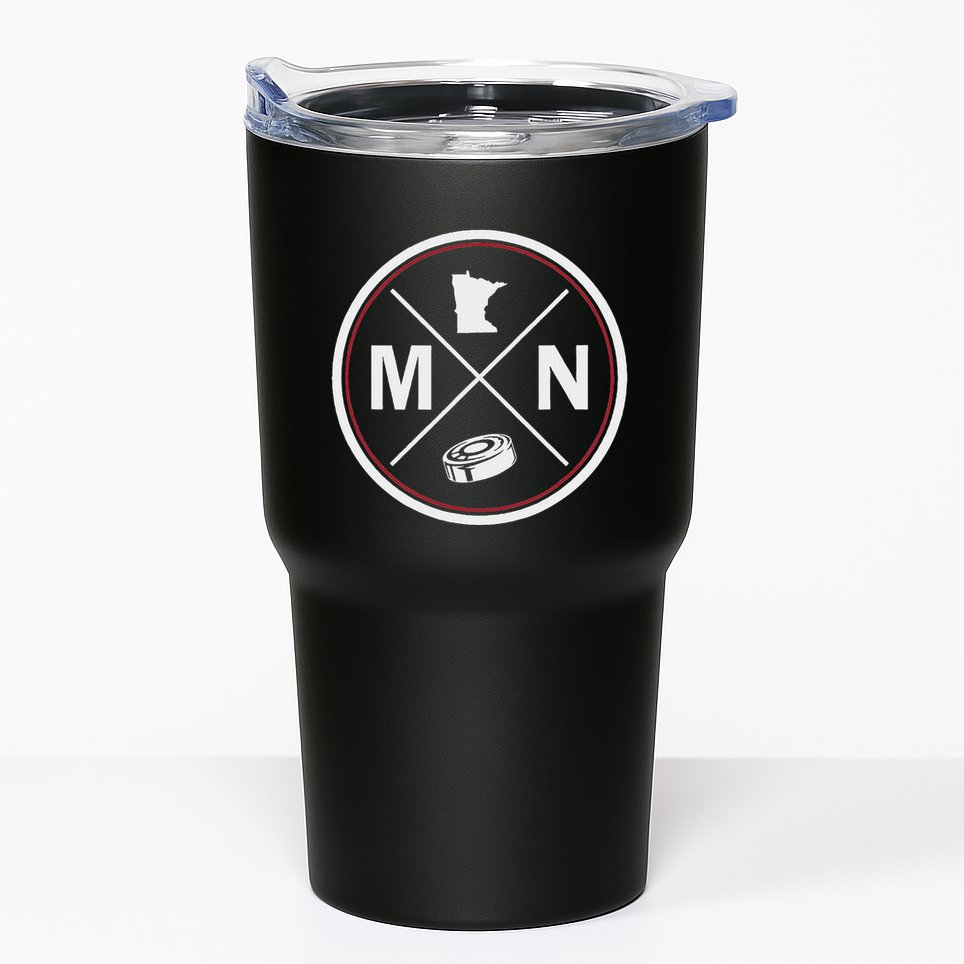 Classic Minnesota Hockey Mn Outline Tumbler
