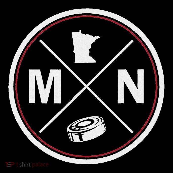 Classic Minnesota Hockey Mn Outline Premium T-Shirt