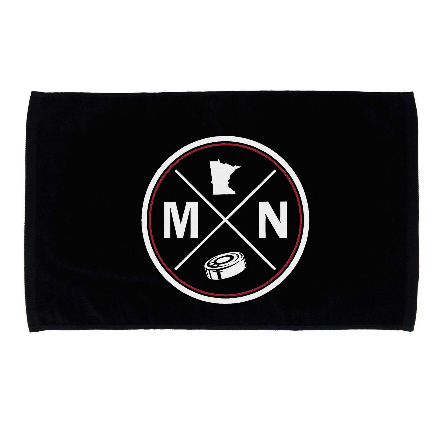 Classic Minnesota Hockey Mn Outline Microfiber Hand Towel