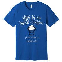 Cute Mushroom Halloween Easy Lazy Costume Scary Party Premium T-Shirt