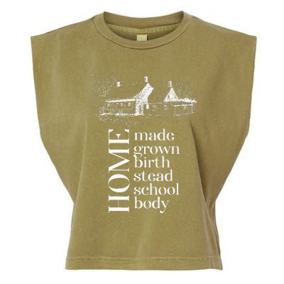 Crunchy Mom Home Birth Homestead Homeschool Mama Country Garment-Dyed Women's Muscle Tee