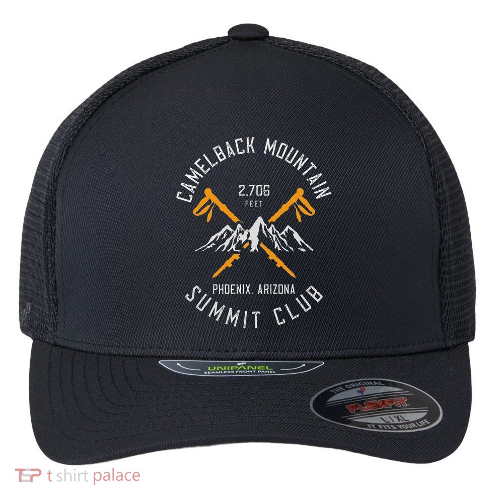 Camelback Mountain Hiking Phoenix Arizona Flexfit Unipanel Trucker Cap