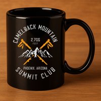 Camelback Mountain Hiking Phoenix Arizona 11oz C Handle Ceramic Mug