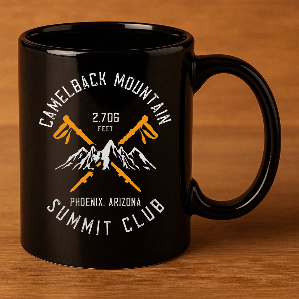 Camelback Mountain Hiking Phoenix Arizona 11oz C Handle Ceramic Mug
