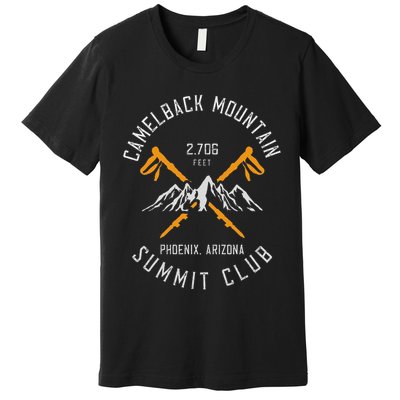 Camelback Mountain Hiking Phoenix Arizona Premium T-Shirt