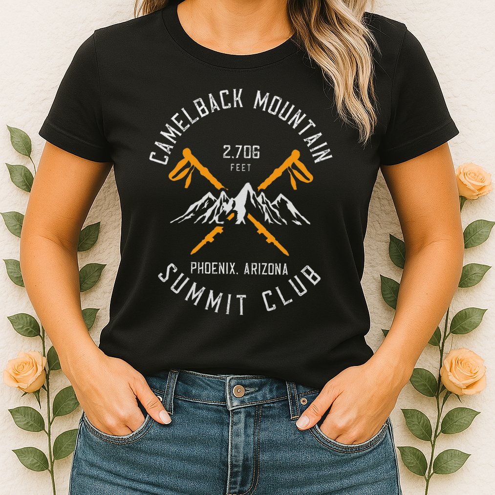 Camelback Mountain Hiking Phoenix Arizona Womens T-Shirt