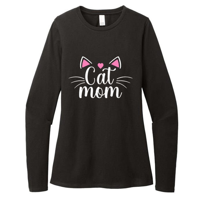 Cat Mom Happy Mothers Day For Cat Lovers Family Matching Womens CVC Long Sleeve Shirt