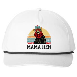 Chickenshirt Mama Hen Mother Day Gift Funny Farm Mom Women Snapback Five-Panel Rope Hat