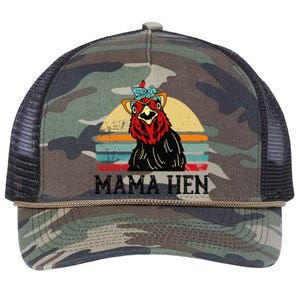 Chickenshirt Mama Hen Mother Day Gift Funny Farm Mom Women Retro Rope Trucker Hat Cap