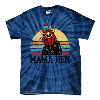 Chickenshirt Mama Hen Mother Day Gift Funny Farm Mom Women Tie-Dye T-Shirt