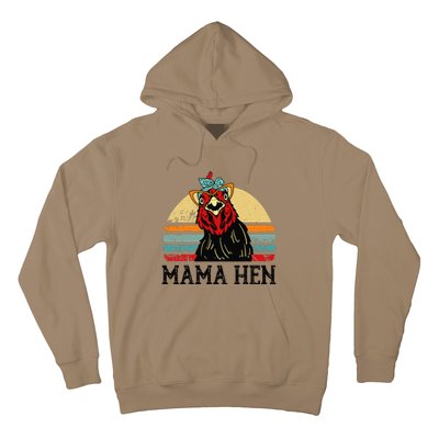 Chickenshirt Mama Hen Mother Day Gift Funny Farm Mom Women Hoodie