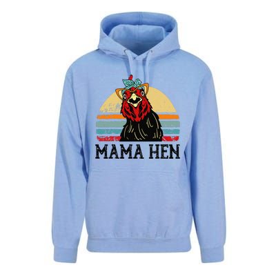 Chickenshirt Mama Hen Mother Day Gift Funny Farm Mom Women Unisex Surf Hoodie