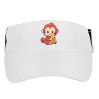 Cute Monkey Holding Banana Cartoon Adult Drive Performance Visor