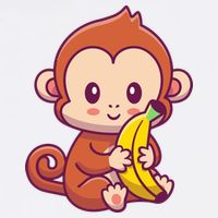 Cute Monkey Holding Banana Cartoon Adult Drive Performance Visor