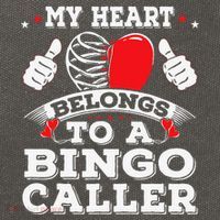 Cool My Heart Belongs To A Bingo Caller Valentines Day Heart Cotton Canvas Backpack