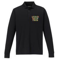 Caffeinated Medicated Hydrated Funny Saying Nurse Teacher Performance Long Sleeve Polo