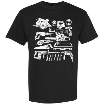 Carpenter Mechanic Hand Power Tool Saw Handyman Woodworker Garment-Dyed Heavyweight T-Shirt
