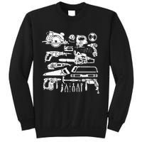 Carpenter Mechanic Hand Power Tool Saw Handyman Woodworker Sweatshirt