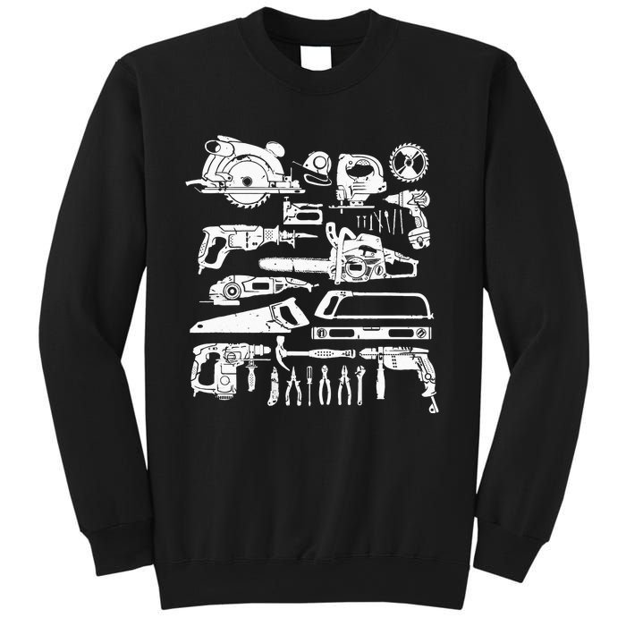 Carpenter Mechanic Hand Power Tool Saw Handyman Woodworker Sweatshirt